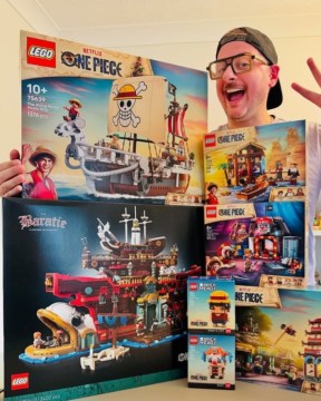 Ilustrasi LEGO jalin kerja sama dengan One Piece. [Instagram]